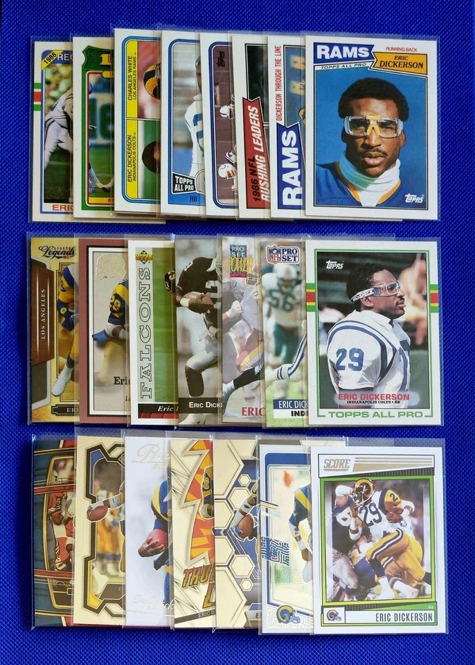 Eric Dickerson Inserts Premiums Base Pick Your Card & $ave Rams Colts Raiders - Image 1 of 1