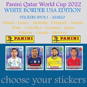 ** YOU PICK ** 2022 Panini FIFA World Cup Qatar Stickers Pick POL to MAR