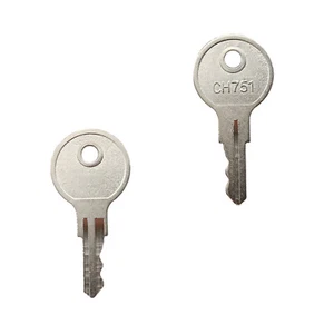 2Pcs Keys Fits RV Replacement Baggage Door Key Ch751 RV Compartment Key Standard - Picture 1 of 21