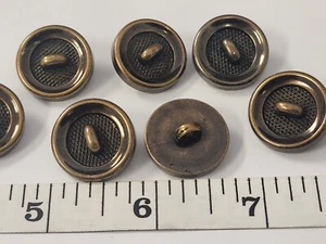 UNIQUE VINTAGE BUTTONS SET OF 14 GOLD TUZ2945 LAST! - Picture 1 of 1