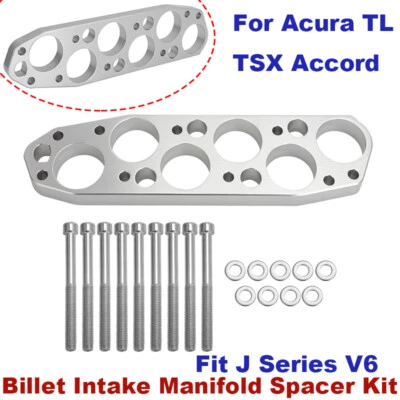 J Series V6 Intake Manifold Spacer Kit 3.0L For Acura TL TSX Accord - 3/4" Thick Foto 1 de 4