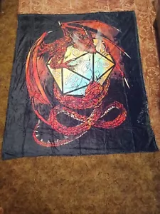 Game Blanket Dungeons & Dragons SMOKE BREATH Flannel plush blanket Child adults - Picture 1 of 6