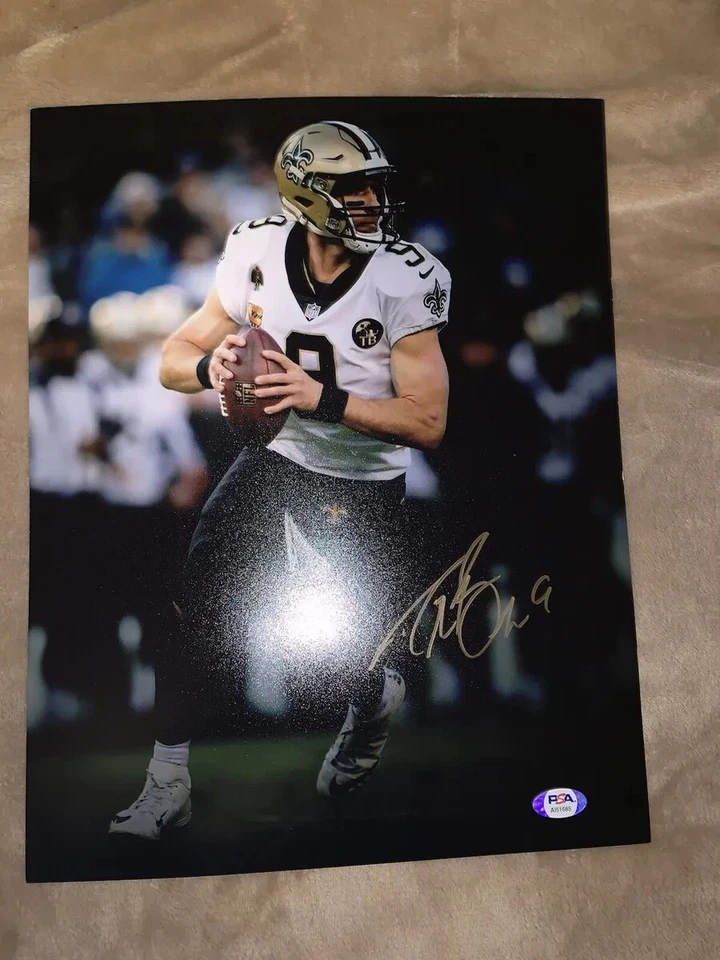 Drew Brees Signed 11x14 Photo Pic Photo Super bowl Psa/dna Coa - Image 1 of 1