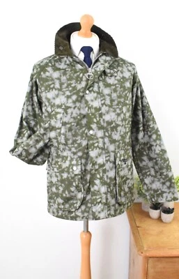 BARBOUR BEACON камуфляж краситель воск Bedale куртка размер средний 38/40 SL 48/50 вощеная - Изображение 1 из 4