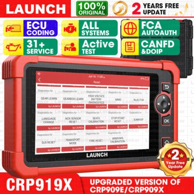 2025 LAUNCH X431 CRP919X CRP919E OBD Diagnostica Completa OE Codifica ECU - Image 1 of 4