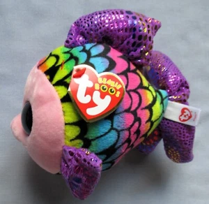 FLIPPY the RAINBOW FISH - Ty 6" Beanie Boos - NEW with MINT TAGS - Picture 1 of 1