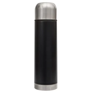 Thermoskanne Edelstahl Isolierkanne 0,5L Schwarz & Silber 500ml - Bild 1 von 3