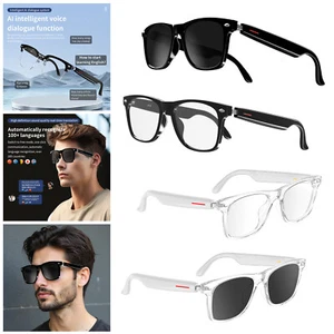 Smart Brille AI Sprache Translator Bluetooth Kopfhörer 100+Sprachen Übersetzung - Afbeelding 1 van 13