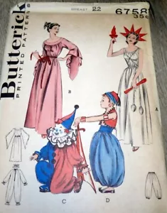 *VTG 1950s CHILD Miss Liberty Grecian Persia Costume Sewing Pattern 2-4 Years FF - Picture 1 of 1
