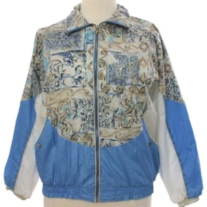 1990's Active Club Womens Wicked 90s Nylon Windbreaker Track Jacket rare - Picture 1 of 6