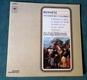 Rossini, Aperture Famosi Leonard Bernstein LP Gatefold Catalogo CBS Spr 25 - Bild 1 von 3