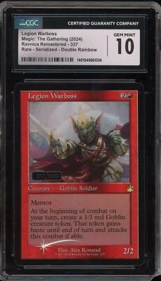 Magic MTG Legion Warboss Ravnica Re. Serialized #317/500 DBL RN  #337 CGC 10 - Image 1 of 2