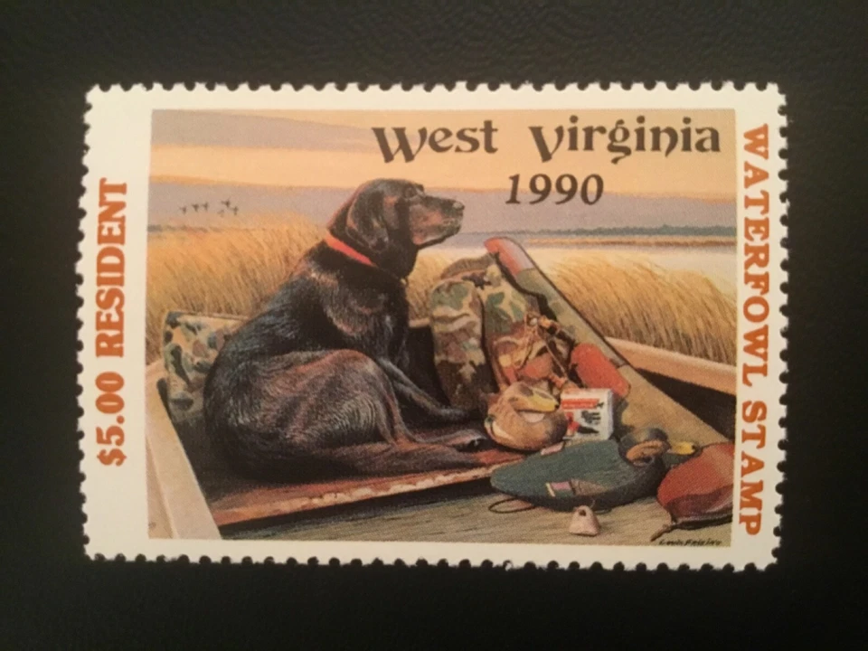 ICOLLECTZONE US 1990 West Virginia #7 Duck Stamp  - Image 1 of 1