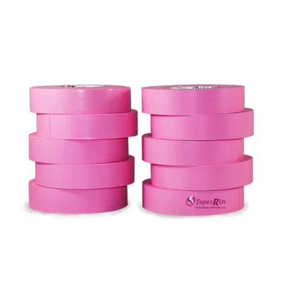 T.R.U. TapesSupply 10 Rolls Pack Pink Electrical Tape 3/4" x 66 ft