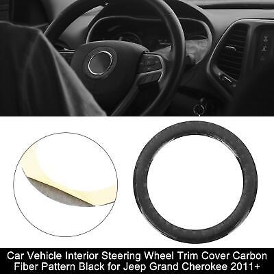 Car Interior Steering Wheel Trim Cover Black For Jeep Grand Cherokee 2011-2013 • 13.14€