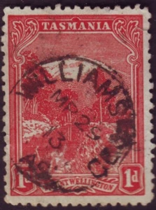 SELLO DE TASMANIA "WILLIAMSFORD" EN 1d VISTA FECHA 1913 (A19987) - Imagen 1 de 1