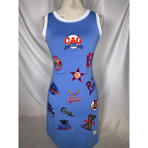 Negro League Baseball Museum Blue Jersey Dress Women's MEDIUM NWT Cover