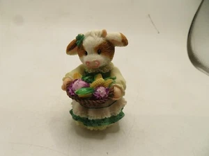 LOT OF 1 MARY'S MOO MOOS Enesco Figurine 851MM338 MARCH CORN BEEF CABBAGE - Picture 1 of 3