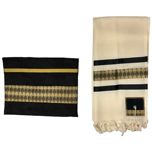 NEW Precious Heirlooms Black And Gold Feather Talis - Picture 1 of 6