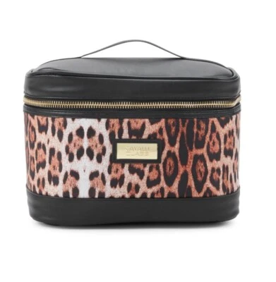 $195 NEW CAVALLI CLASS BY ROBERTO CAVALLI Animal Print Cosmetic Pouch Travel Bag - Image 1 of 2