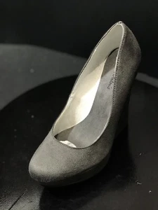 New Michael Antonio Studio Gray Slip On Platform Wedge Heels Shoes - Picture 1 of 6