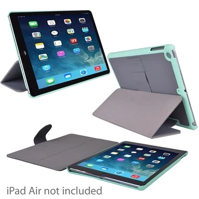 Incipio Lexington Protective Leather Cover for iPad Air (Gray/Green) MSRP $39.99 - Image 1 of 4