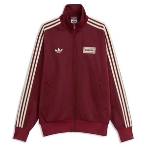 Oasis Live '25 Adidas Firebird Track Top, Maroon, Large, New - Imagen 1 de 4