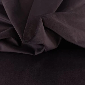 4.3 Metres Belfield Sunningdale Aubergine Velvet Fabric Remnants - Upholstery - Picture 1 of 7