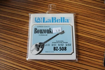 La Bella Bouzouki Acoustic 8 String Set BZ-508 - Image 1 of 2