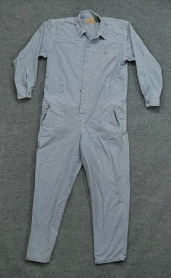 Mono vintage Liz Wear para mujer grande azul blanco a cuadros años 80 90 Foto 1 de 4