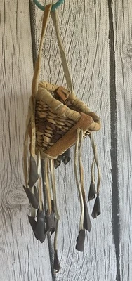 Vintage Native American Apache Tribe Burden Basket American Indian 3” - Image 1 of 4