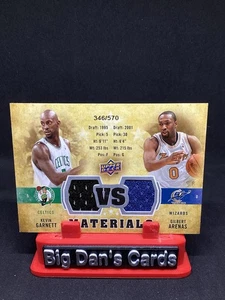 2009-10 Upper Deck - Vs Dual Materials Kevin Garnett, Gilbert Arenas #VS-GA /570 - Picture 1 of 2