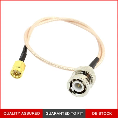 X AUTOHAUX BNC-Stecker auf SMA-Stecker, M/M-Anschluss, RG316-Koaxialkabel, 35 cm Länge