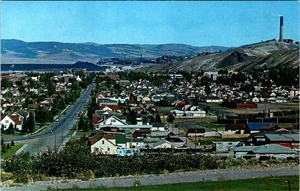 Stadtansicht, Anaconda Company Smelter, ANACONDA, Montana Postkarte - Bild 1 von 2