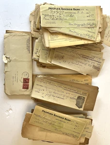 Vintage Bank Check Drafts 1920s-1931 Little Rock AR LOT of 970+ W.B. Worthen - Picture 1 of 18