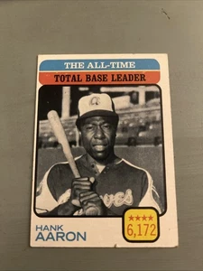 1973 Topps #473 The All-Time Total Base Leader - Hank Aaron - Imagen 1 de 2