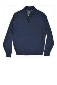 The Men's Store Quarter-Zip ExtraFine Merino Wool Sweater L New 100158358MN - Picture 1 of 5
