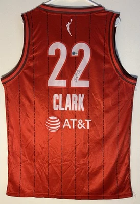 Caitlin Clark Signed Red Indiana Fever Jersey Autographed Beckett BAS COA - Image 1 of 4