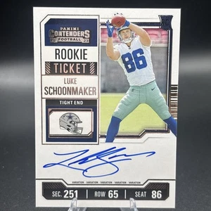 Luke Schoonmaker #123 Rookie Ticket Variation Auto 2023 Panini Contenders - Bild 1 von 2
