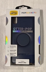 OtterBox Otter + Pop Symmetry Series Case for iPhone Xs MAX - Go to Blue / Brown - Picture 1 of 2