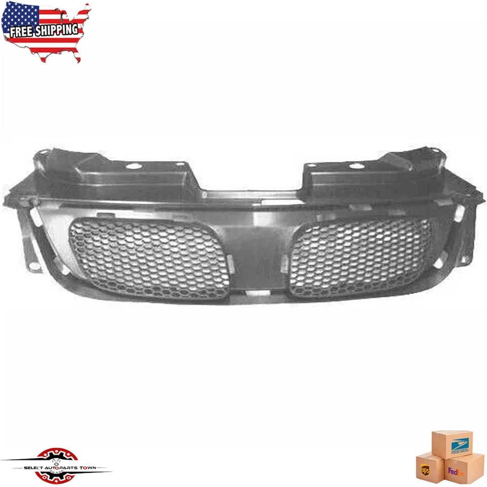 Fits 2007-2009 Pontiac G5 New Front Bumper Upper Grille Black Plastic GM1200614 Foto 1 de 4