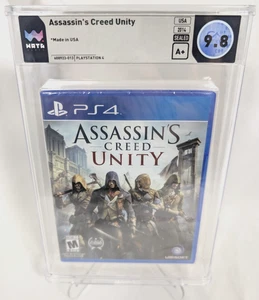 WATA 9.8 Graded SEALED 2014 ASSASSINS CREED UNITY Playstation 4 PS4 A+ Seal Game - Picture 1 of 4