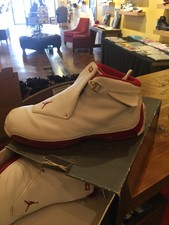 Air Jordan 18 White Varsity Red Size 11