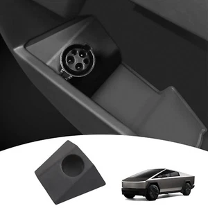For Tesla Cybertruck ABS Charging Adapter Storage Box Door Socket 2024+ - Picture 1 of 13