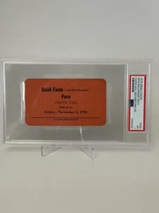 1970 Small Faces & Rod Stewart Complementary Ticket PSA 7 NM RARE - Picture 1 of 3