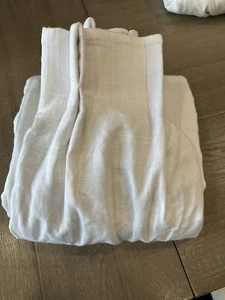 Pottery Barn PINCH PLEAT Emery Drape 50x96 white blackout - Picture 1 of 1