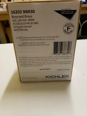 Kichler 16202 BBR30 Bronzed Brass Led - Image 1 of 4