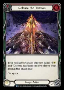 1x Release the Tension RED - NM - Everfest -  Flesh and Blood Rare - Picture 1 of 1