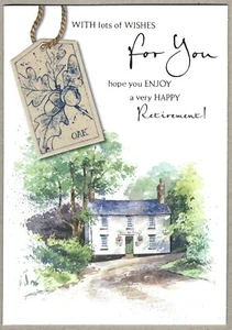 Retirement Best Wishes Greeting Card for Her or Him Female Male Happy Retirement - Picture 1 of 3