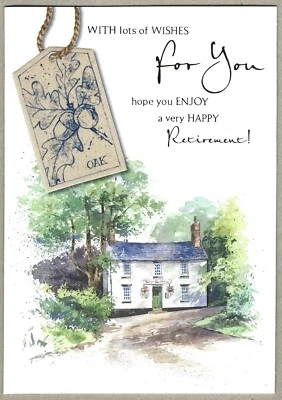 Retirement Best Wishes Greeting Card for Her or Him Female Male Happy Retirement - Image 1 of 3